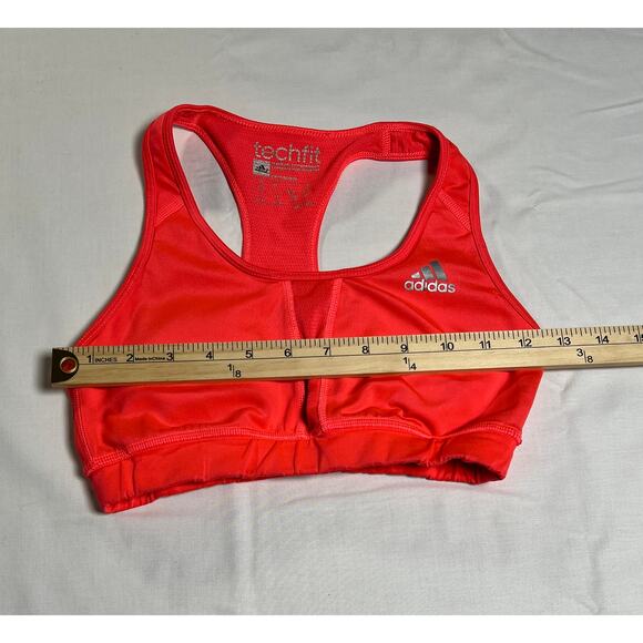 Adidas Women's Padded Sports Bra, Red, Size Small, Excellent Condition - Picture 3 of 6